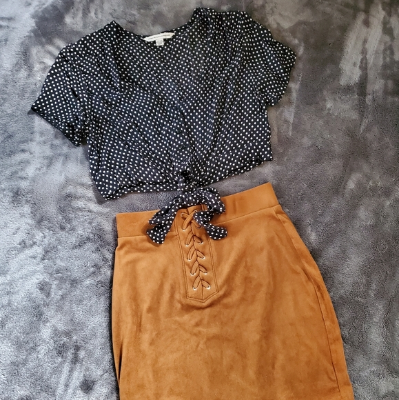 Polka dot crop top - Picture 1 of 4